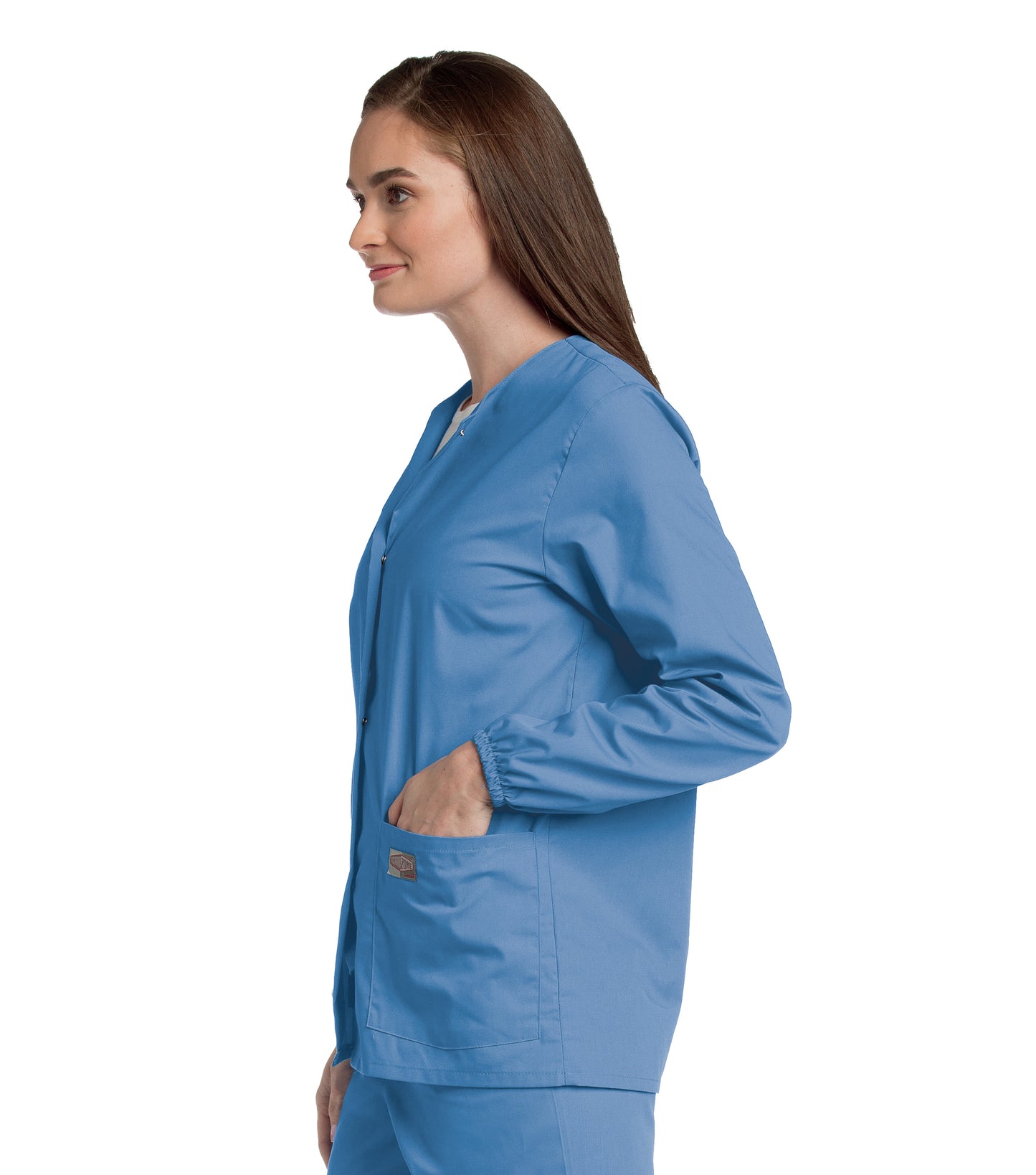 Women's 2-Pocket Scrub Jacket - 75221 - Ceil Blue