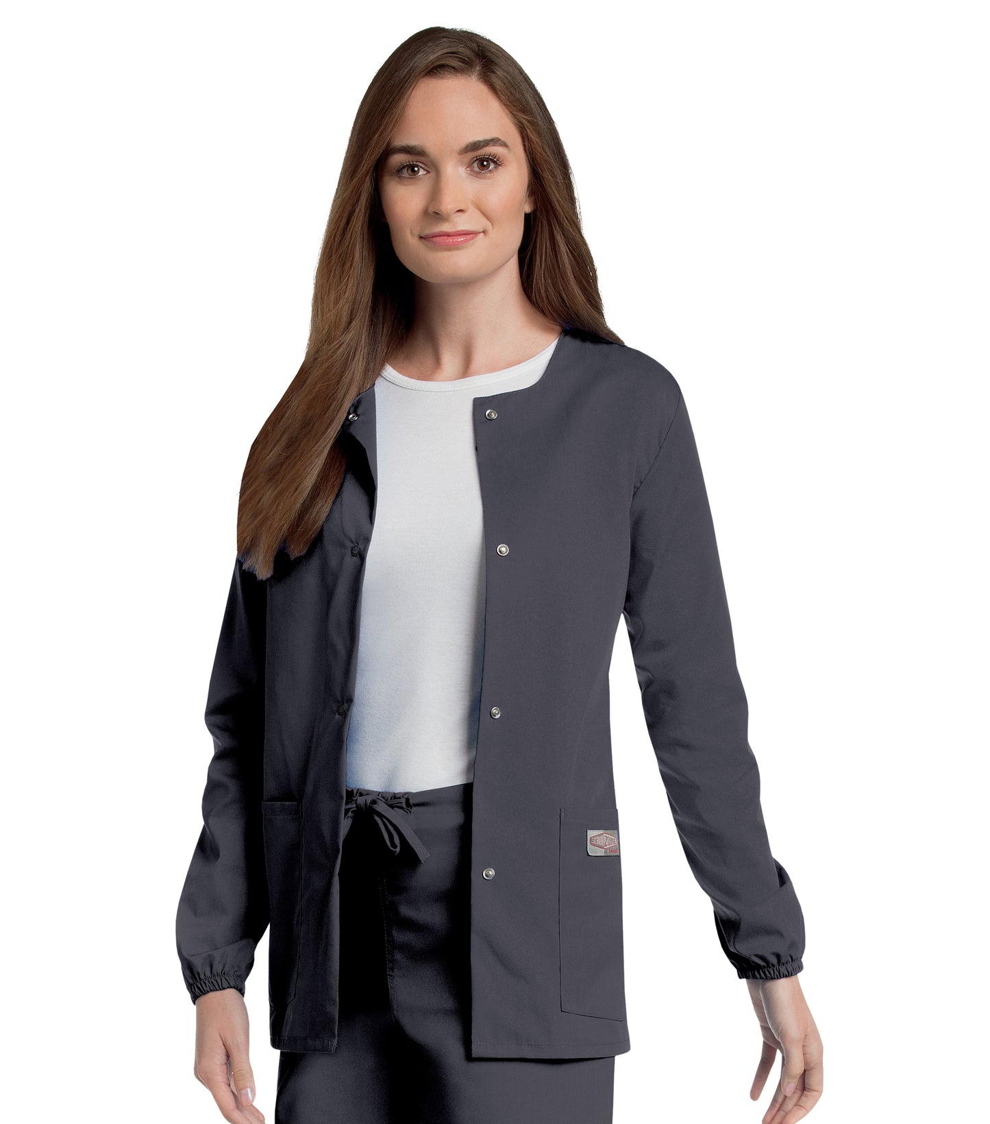 Women's 2-Pocket Scrub Jacket - 75221 - Graphite