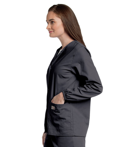 Women's 2-Pocket Scrub Jacket - 75221 - Graphite