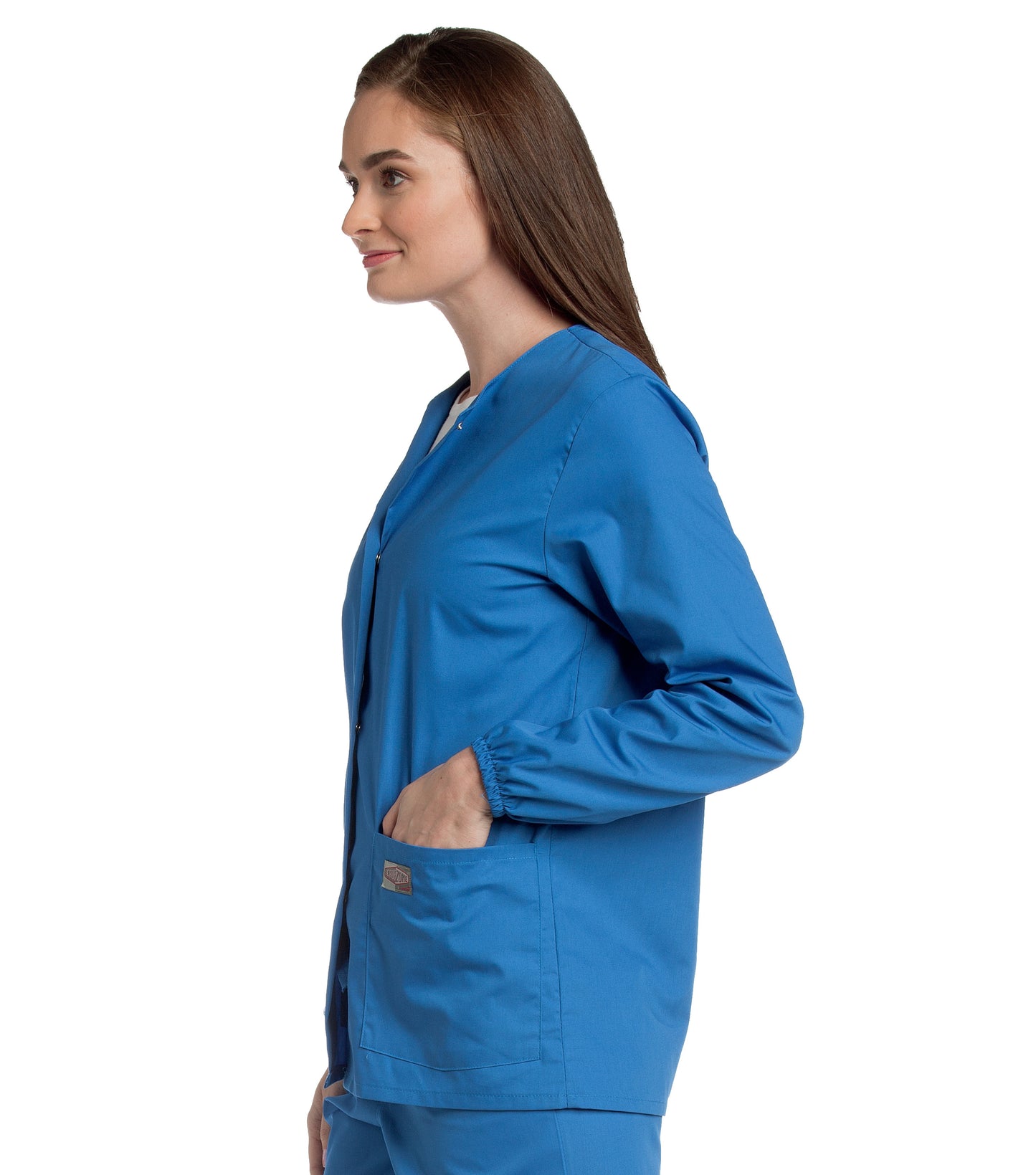 Women's 2-Pocket Scrub Jacket - 75221 - Royal Blue