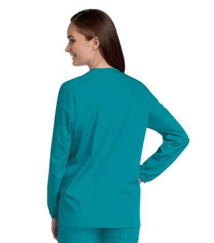 Women's 2-Pocket Scrub Jacket - 75221 - Teal