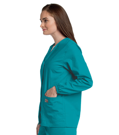 Women's 2-Pocket Scrub Jacket - 75221 - Teal