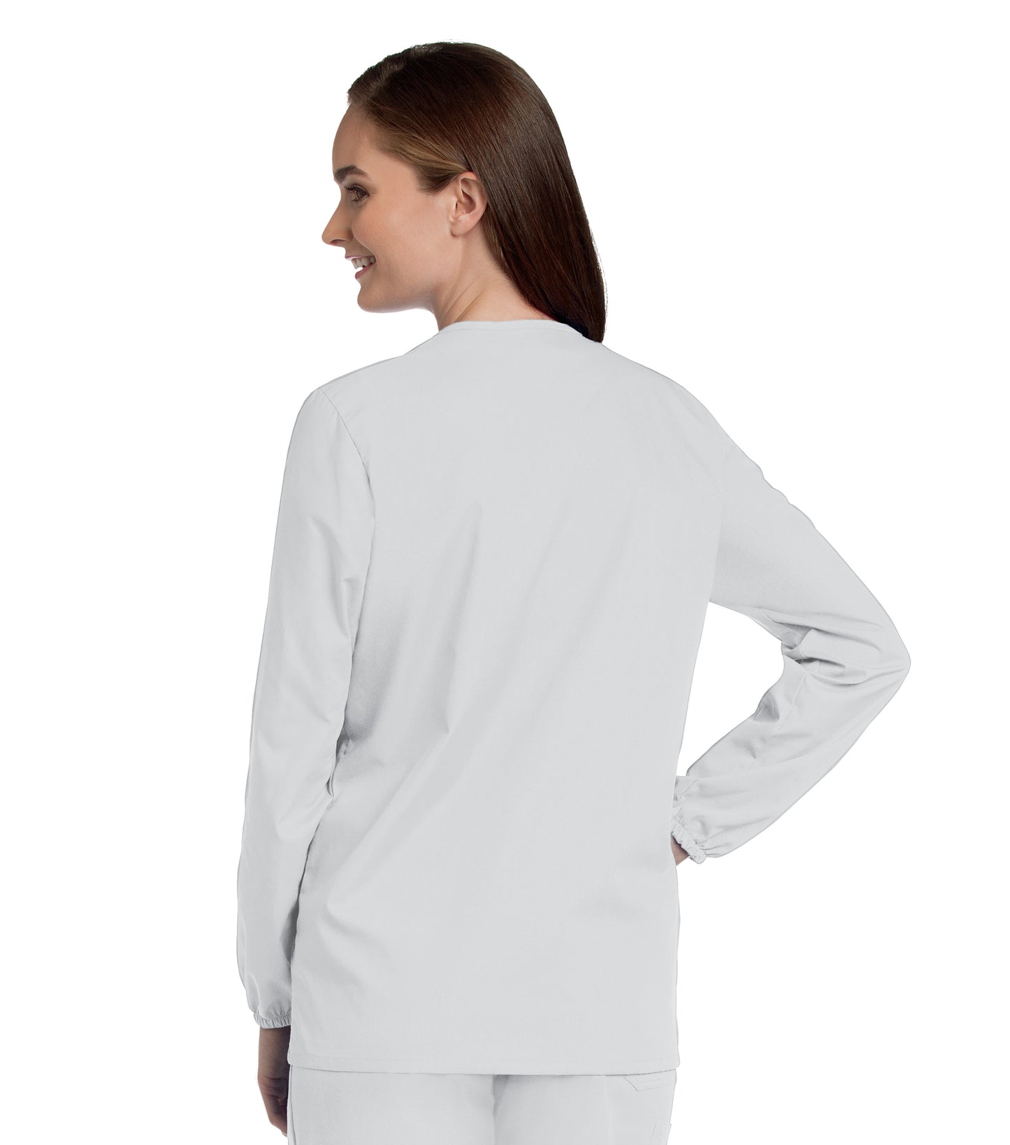 Women's 2-Pocket Scrub Jacket - 75221 - White