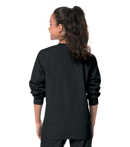 Unisex 2-Pocket Scrub Jacket - 75231 - Black