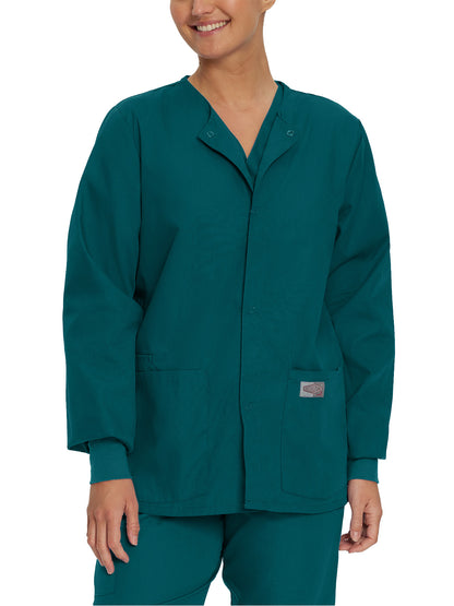 Unisex 2-Pocket Scrub Jacket - 75231 - Caribbean