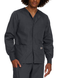 Unisex Three-Pocket Snap-Front Warm-Up Jacket - 75231 - Graphite