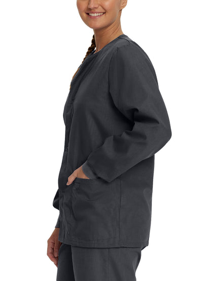 Unisex 2-Pocket Scrub Jacket - 75231 - Graphite