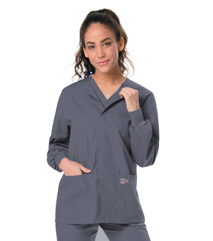 Unisex 2-Pocket Scrub Jacket - 75231 - Steel Grey