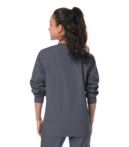 Unisex 2-Pocket Scrub Jacket - 75231 - Steel Grey