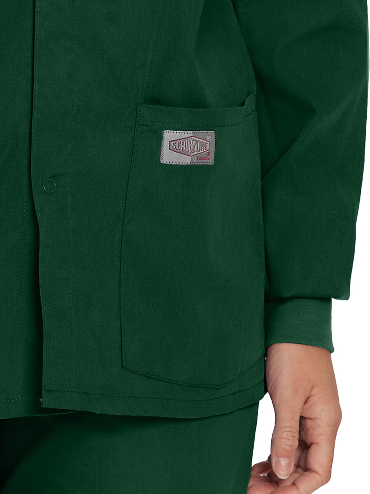 Unisex 2-Pocket Scrub Jacket - 75231 - Hunter