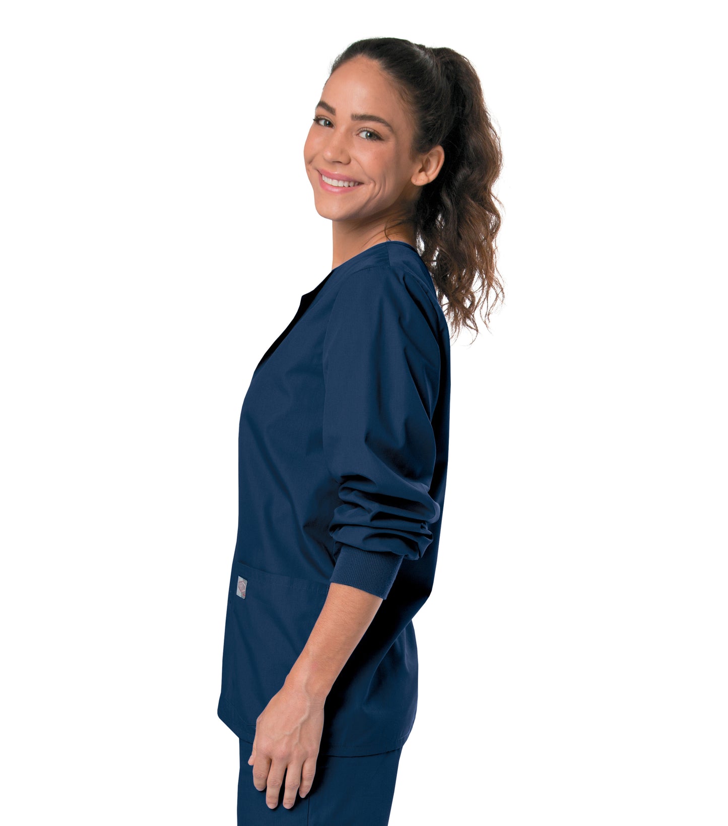 Unisex 2-Pocket Scrub Jacket - 75231 - Navy