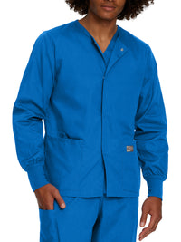 Unisex Three-Pocket Snap-Front Warm-Up Jacket - 75231 - Royal Blue