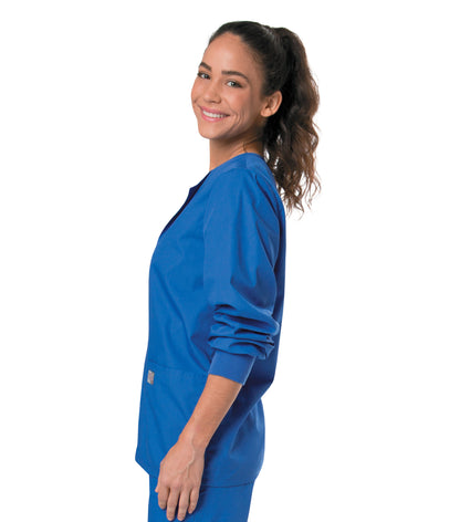 Unisex 2-Pocket Scrub Jacket - 75231 - Royal Blue