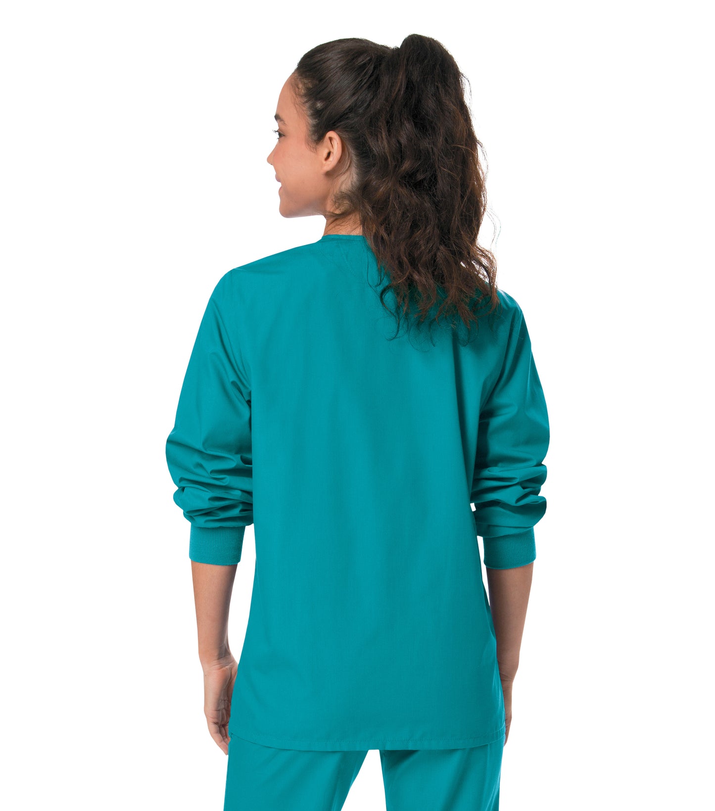 Unisex 2-Pocket Scrub Jacket - 75231 - Teal