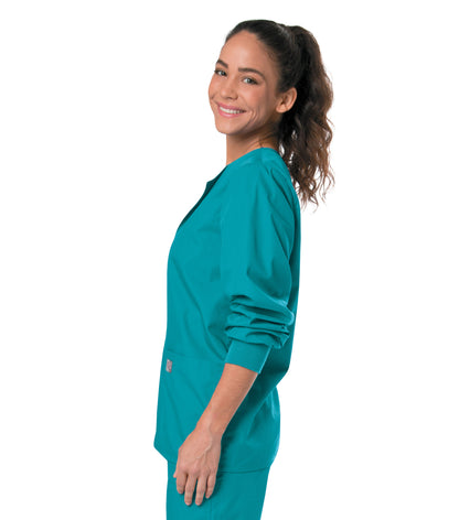 Unisex 2-Pocket Scrub Jacket - 75231 - Teal