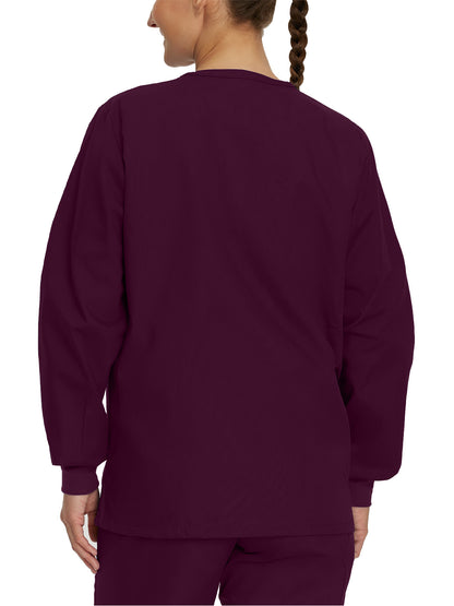 Unisex 2-Pocket Scrub Jacket - 75231 - Wine