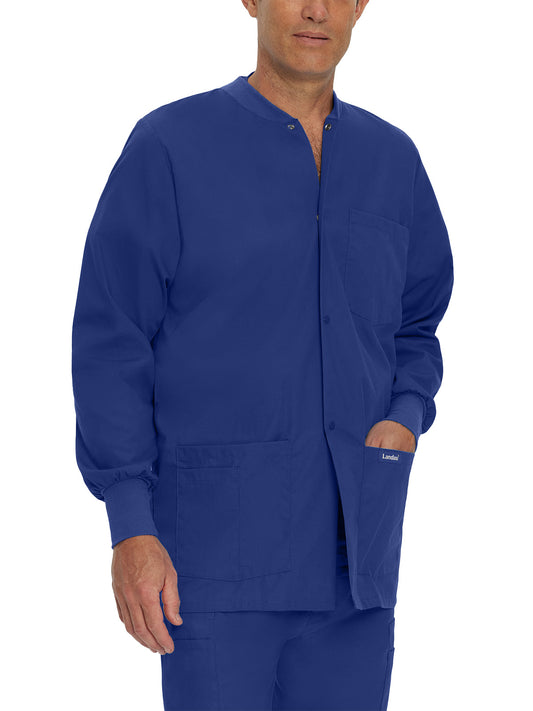 Men's 5-Pocket Scrub Jacket - 7551 - Galaxy Blue