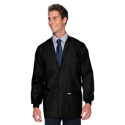 Men's 5-Pocket Scrub Jacket - 7551 - Black