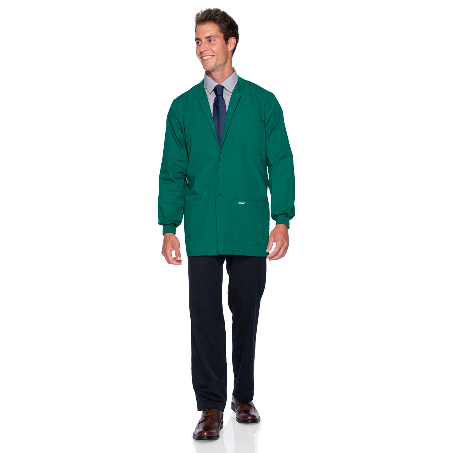 Men's 5-Pocket Scrub Jacket - 7551 - Hunter Green