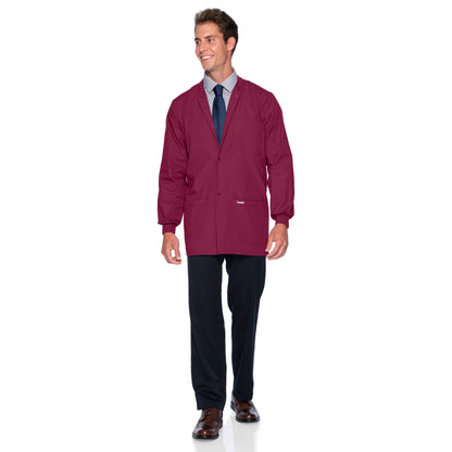 Men's 5-Pocket Scrub Jacket - 7551 - Wine