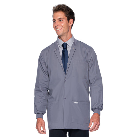 Men's 5-Pocket Scrub Jacket - 7551 - Steel Grey