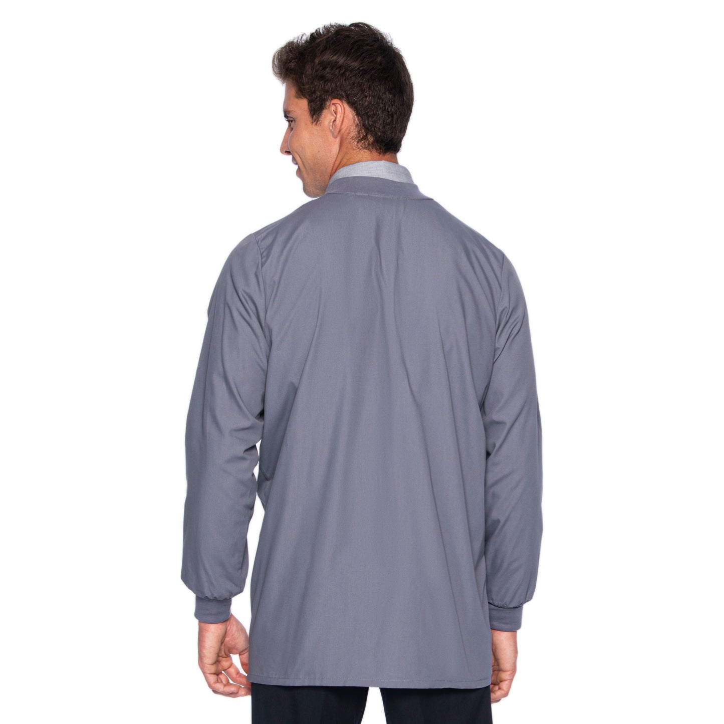 Men's 5-Pocket Scrub Jacket - 7551 - Steel Grey