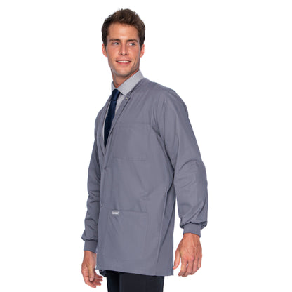 Men's 5-Pocket Scrub Jacket - 7551 - Steel Grey