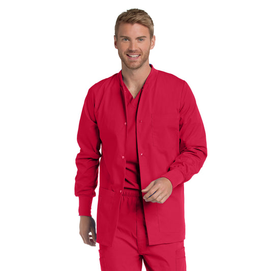 Men's 5-Pocket Scrub Jacket - 7551 - True Red