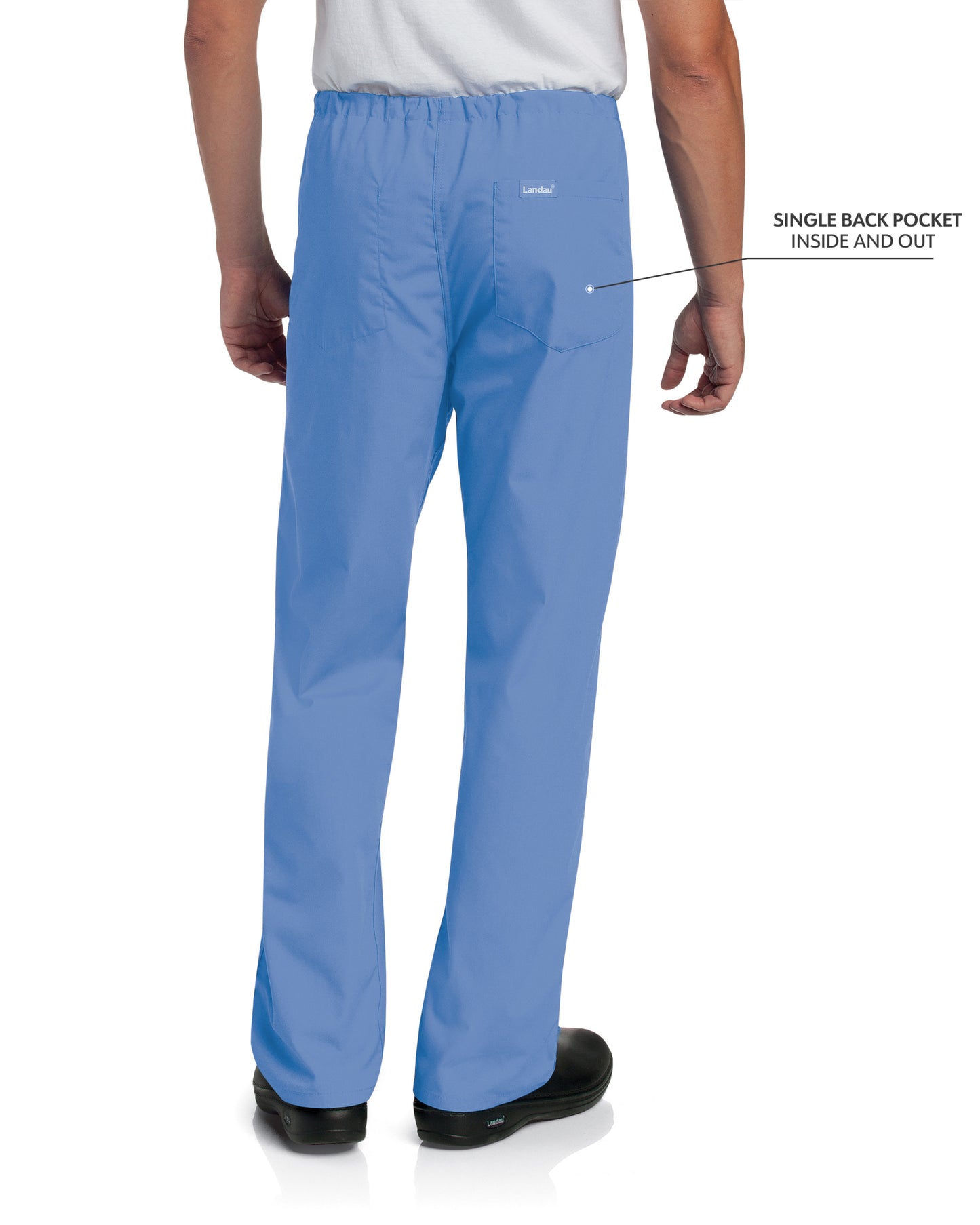 Unisex Reversible High-Rise Waist Scrub Pant - 7602 - Ceil Blue