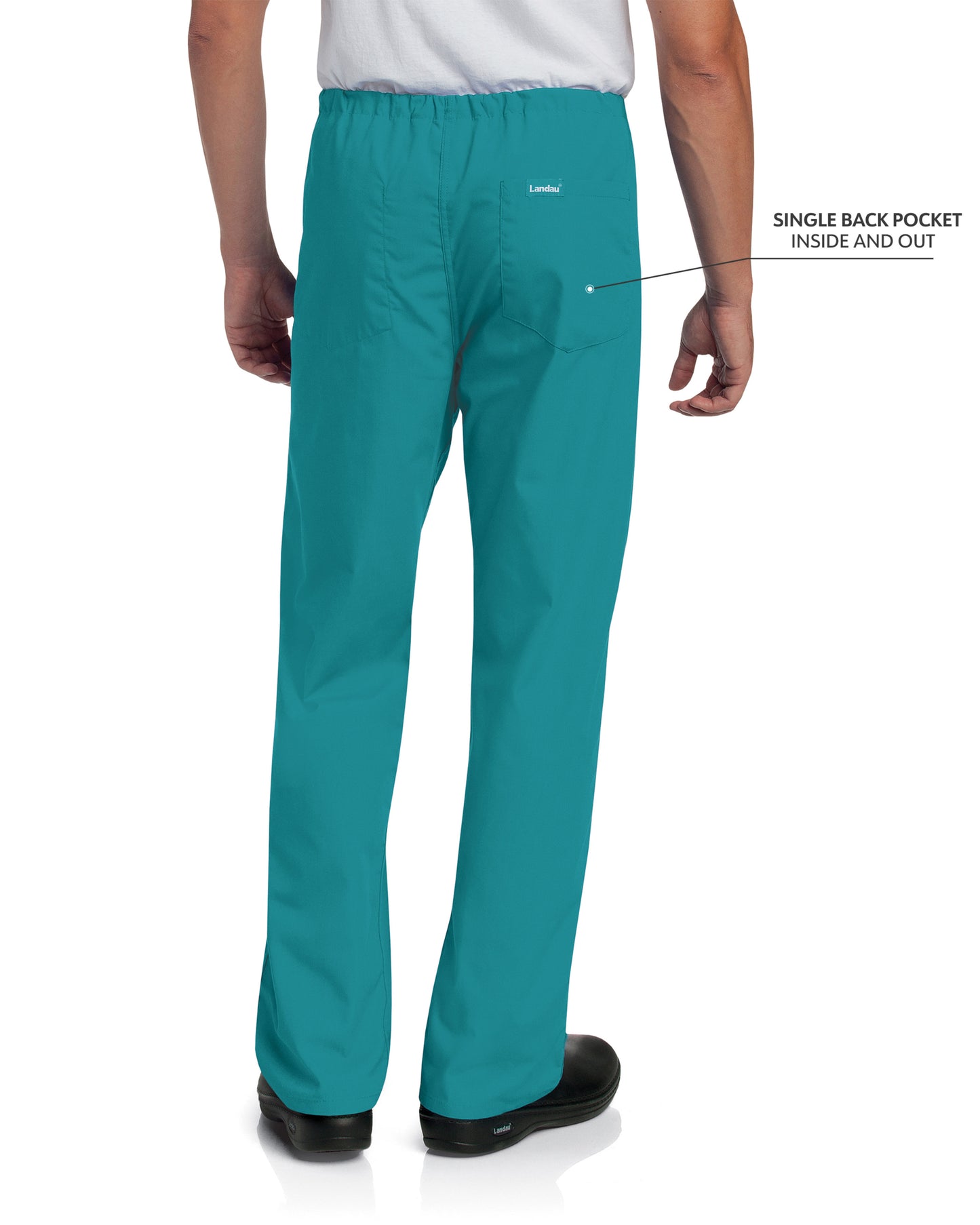 Unisex Reversible High-Rise Waist Scrub Pant - 7602 - Teal