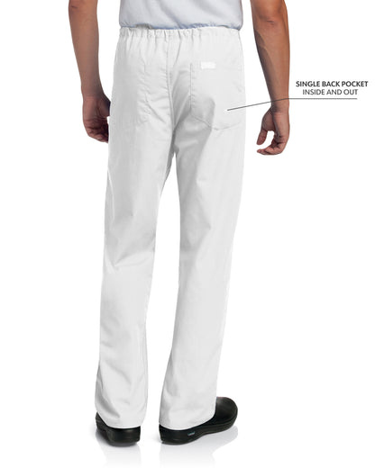 Unisex Reversible High-Rise Waist Scrub Pant - 7602 - White