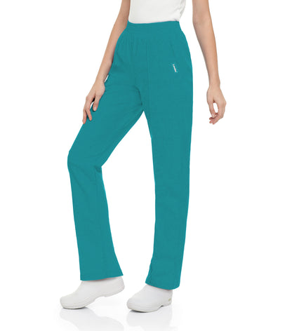 Women's 2-Pocket Tapered-Leg Scrub Pant - 8320 - Teal