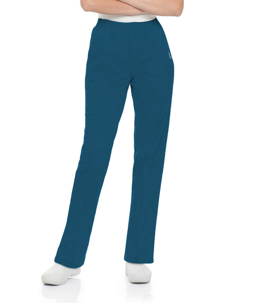 Women's 2-Pocket Tapered-Leg Scrub Pant - 8320 - Caribbean Blue