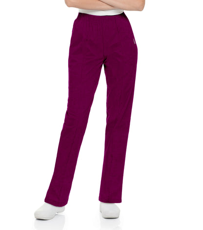 Women's 2-Pocket Tapered-Leg Scrub Pant - 8320 - Wine