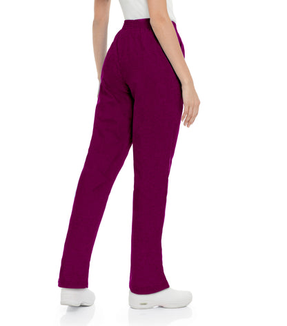 Women's 2-Pocket Tapered-Leg Scrub Pant - 8320 - Wine