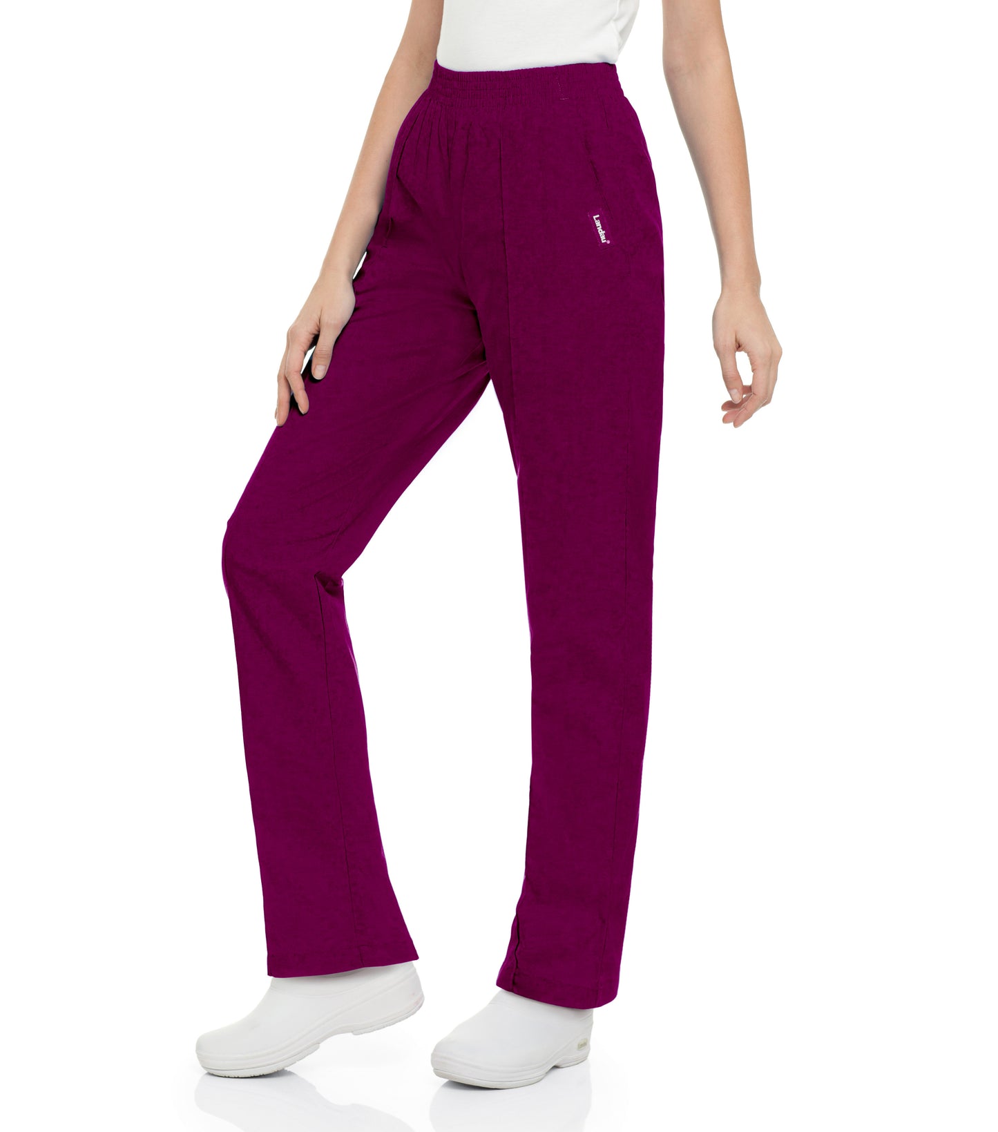 Women's 2-Pocket Tapered-Leg Scrub Pant - 8320 - Wine