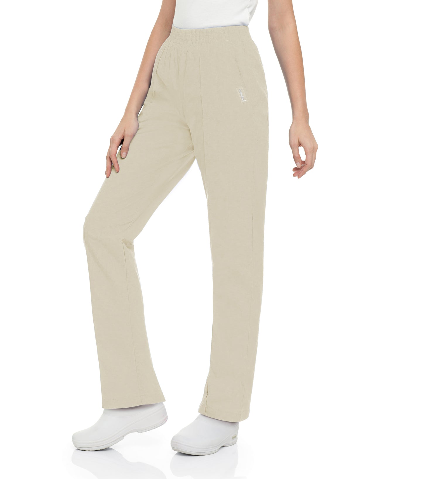 Women's 2-Pocket Tapered-Leg Scrub Pant - 8320 - Sandstone