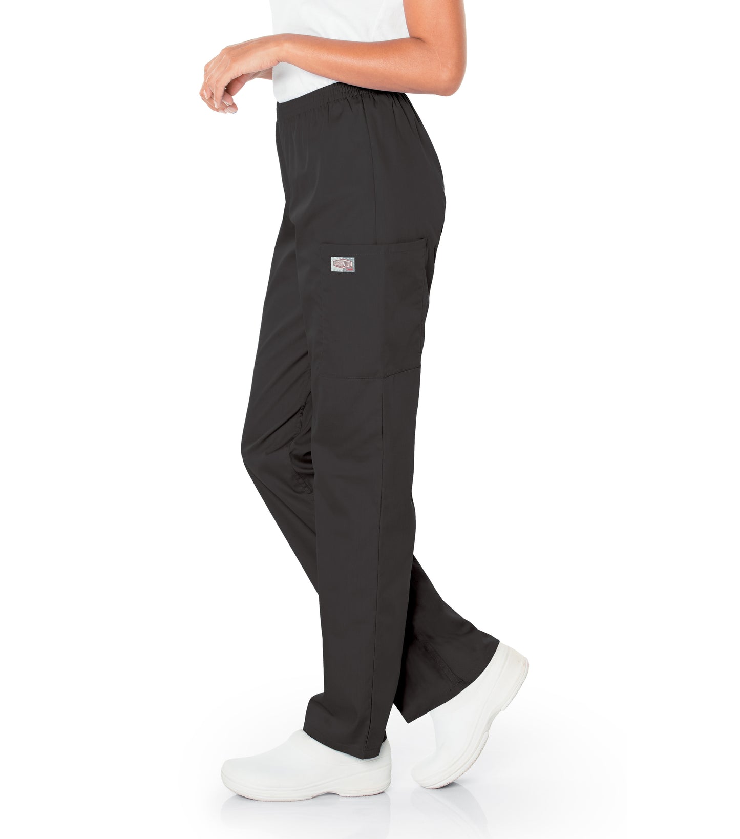 Women's 3-Pocket High-Rise Triple-Elastic Waist Scrub Pant - 83221 - Black