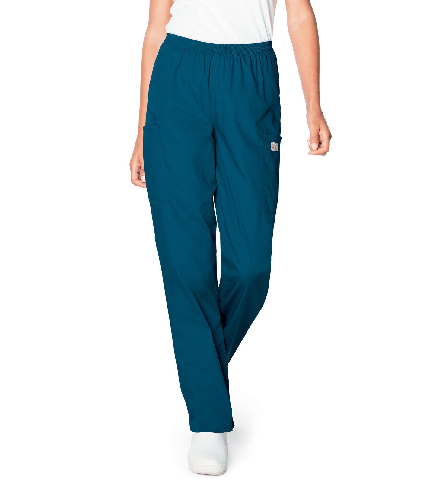 Women's 3-Pocket High-Rise Triple-Elastic Waist Scrub Pant - 83221 - Caribbean