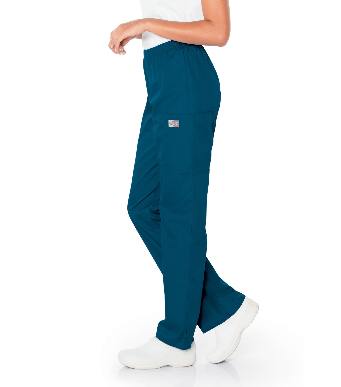 Women's 3-Pocket High-Rise Triple-Elastic Waist Scrub Pant - 83221 - Caribbean