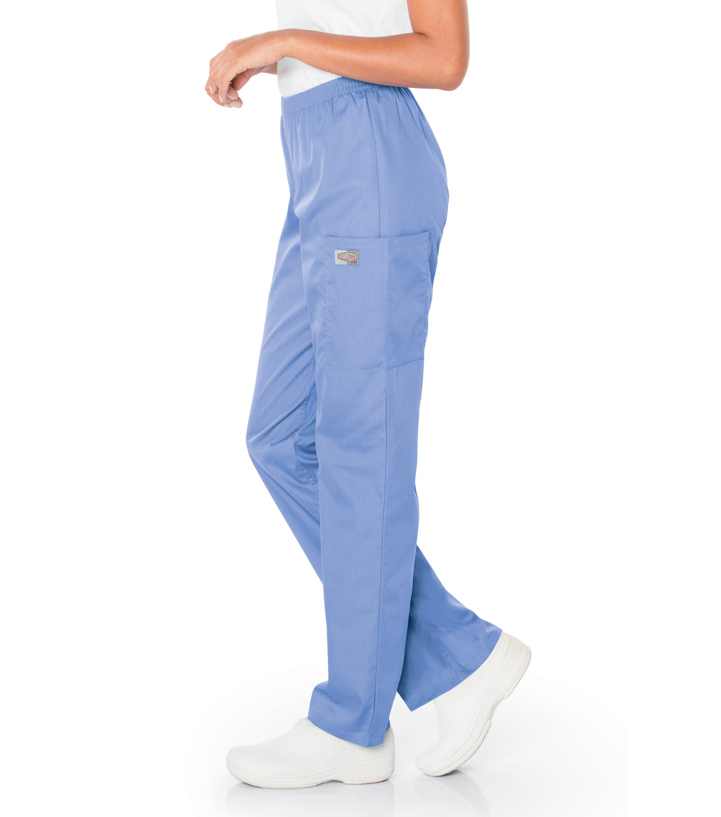 Women's 3-Pocket High-Rise Triple-Elastic Waist Scrub Pant - 83221 - Ceil Blue