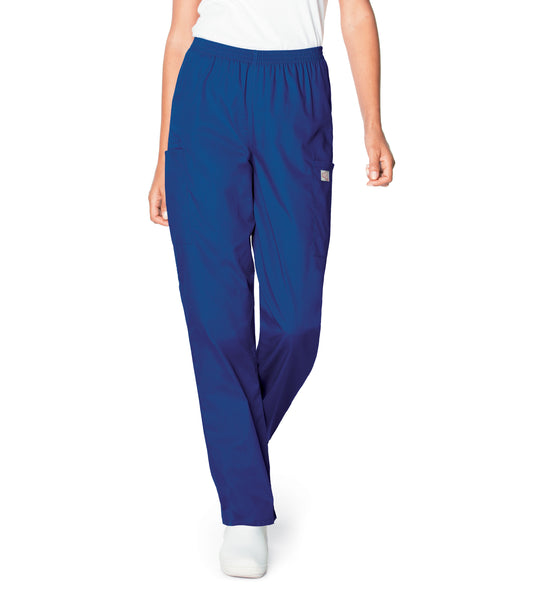 Women's 3-Pocket High-Rise Triple-Elastic Waist Scrub Pant - 83221 - Cobalt