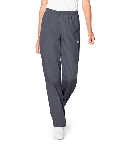 Women's 3-Pocket High-Rise Triple-Elastic Waist Scrub Pant - 83221 - Graphite