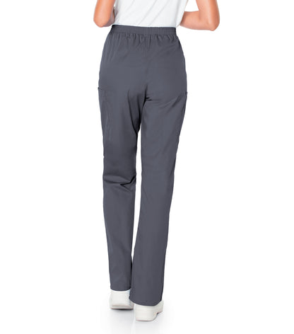 Women's 3-Pocket High-Rise Triple-Elastic Waist Scrub Pant - 83221 - Graphite