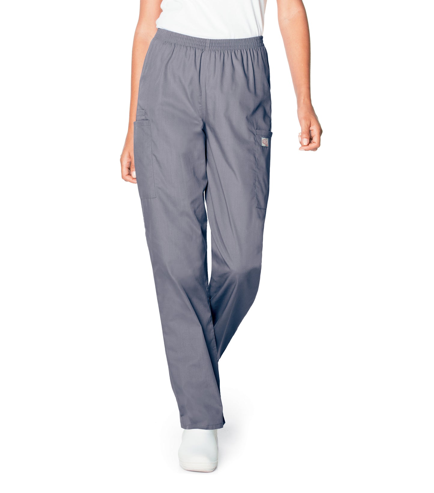 Women's 3-Pocket High-Rise Triple-Elastic Waist Scrub Pant - 83221 - Steel Grey