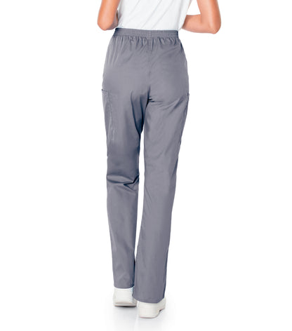 Women's 3-Pocket High-Rise Triple-Elastic Waist Scrub Pant - 83221 - Steel Grey