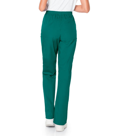 Women's 3-Pocket High-Rise Triple-Elastic Waist Scrub Pant - 83221 - Hunter