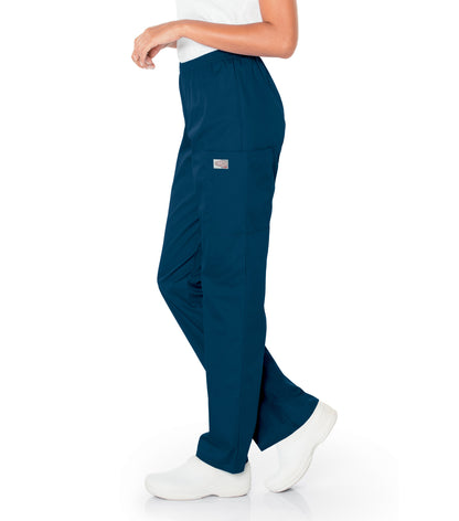 Women's 3-Pocket High-Rise Triple-Elastic Waist Scrub Pant - 83221 - Navy