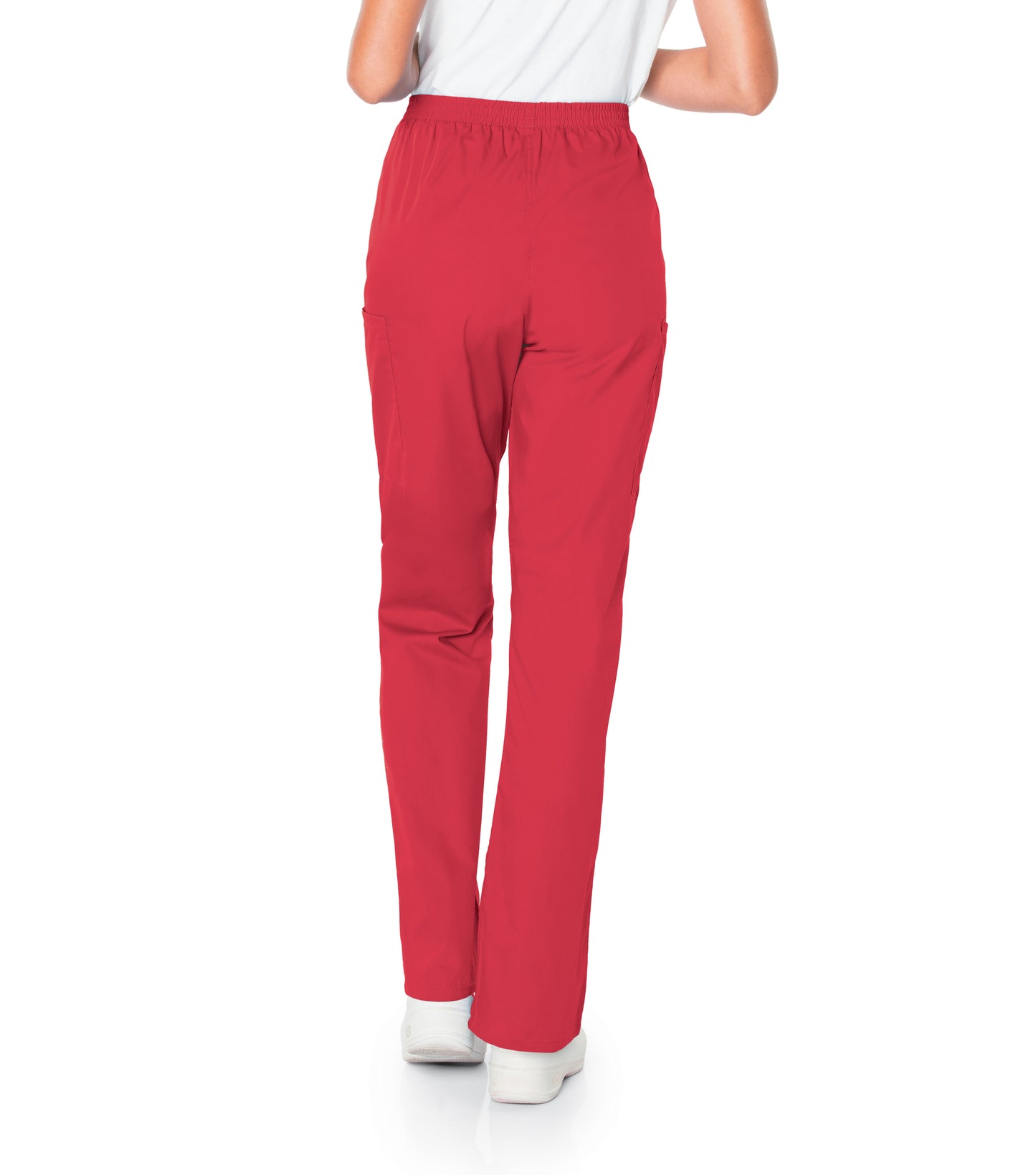 Women's 3-Pocket High-Rise Triple-Elastic Waist Scrub Pant - 83221 - Red