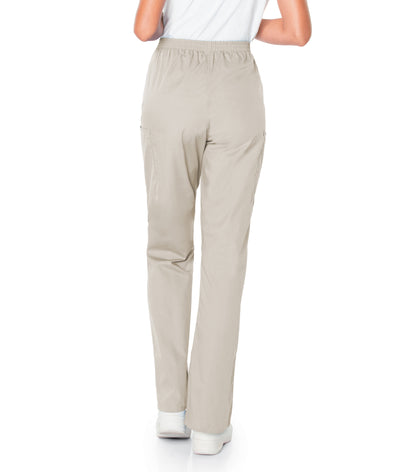 Women's 3-Pocket High-Rise Triple-Elastic Waist Scrub Pant - 83221 - Sandstone